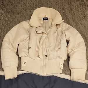 AXP Women's Beige Puffer Jacket